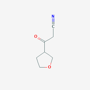 3-Oxo-3-(oxolan-3-YL)propanenitrile