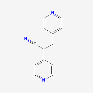B1395330 2,3-Bis(pyridin-4-yl)propanenitrile CAS No. 1311317-18-6