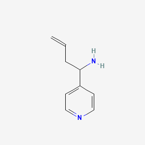 molecular formula C9H12N2 B1395331 1-(Pyridin-4-yl)but-3-en-1-amine CAS No. 845253-09-0