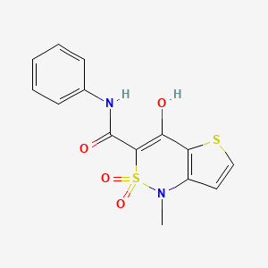 4-hydroxy-1-methyl-2,2-dioxo-N-phenyl-1,2-dihydro-2lambda~6~-thieno[3,2-c][1,2]thiazine-3-carboxamide