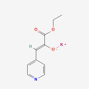 Potassium 3-ethoxy-3-oxo-1-(pyridin-4-yl)prop-1-en-2-olate