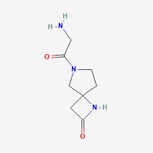 molecular formula C8H13N3O2 B13953421 6-(2-Aminoacetyl)-1,6-diazaspiro[3.4]octan-2-one 