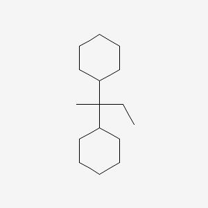 molecular formula C16H30 B13953460 2,2-Dicyclohexylbutane CAS No. 54890-02-7