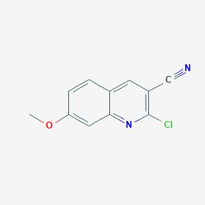 molecular formula C11H7ClN2O B139535 2-Chloro-7-methoxyquinoline-3-carbonitrile CAS No. 128259-63-2