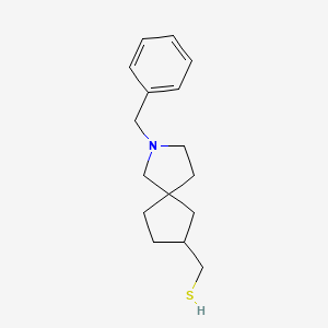 molecular formula C16H23NS B13953506 (2-Benzyl-2-azaspiro[4.4]nonan-7-yl)methanethiol 