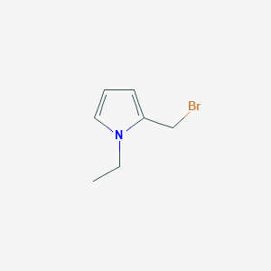 molecular formula C7H10BrN B13953512 2-(bromomethyl)-1-ethyl-1H-pyrrole 