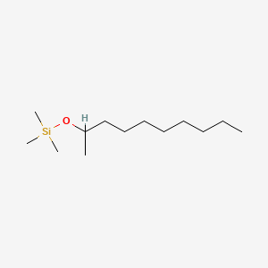 molecular formula C13H30OSi B13953520 Silane, trimethyl[(1-methylnonyl)oxy]- CAS No. 53690-77-0
