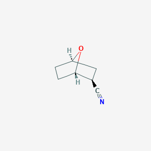 molecular formula C7H9NO B1395353 (1S,2S,4R)-7-oxabicyclo[2.2.1]heptane-2-carbonitrile CAS No. 1486473-01-1