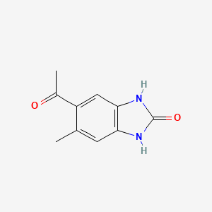 molecular formula C10H10N2O2 B13953535 5-Acetyl-6-methyl-1,3-dihydro-2H-benzimidazol-2-one CAS No. 67521-01-1