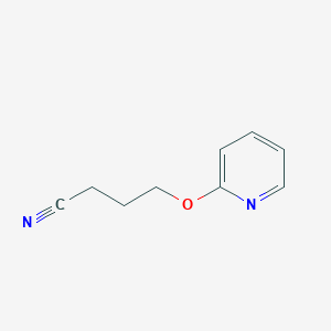 molecular formula C9H10N2O B1395358 4-(Pyridin-2-yloxy)butanenitrile CAS No. 218921-12-1