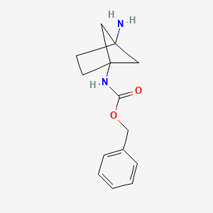 molecular formula C14H18N2O2 B1395363 Benzyl (4-aminobicyclo[2.1.1]hexan-1-yl)carbamate CAS No. 1355004-67-9