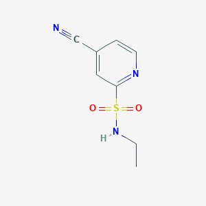 molecular formula C8H9N3O2S B13953644 4-cyano-N-ethylpyridine-2-sulfonamide 