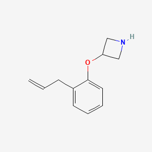 molecular formula C12H15NO B1395367 2-Allylphenyl 3-azetidinyl ether CAS No. 1220028-25-0
