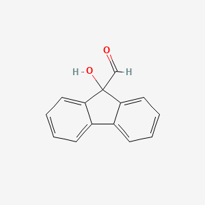 molecular formula C14H10O2 B13953677 9-Formyl-9-hydroxyfluorene 