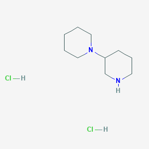 molecular formula C10H22Cl2N2 B1395369 3-(1-Piperidinyl)piperidine dihydrochloride CAS No. 813425-61-5