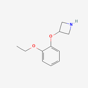 molecular formula C11H15NO2 B1395372 3-(2-Ethoxyphenoxy)azetidine CAS No. 1220028-15-8