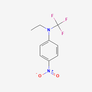 molecular formula C9H9F3N2O2 B13953734 N-ethyl-4-nitro-N-(trifluoromethyl)aniline 