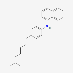 molecular formula C24H29N B13953742 N-[4-(6-Methylheptyl)phenyl]naphthalen-1-amine CAS No. 53447-70-4