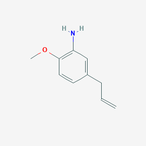 molecular formula C10H13NO B13953767 2-Methoxy-5-(prop-2-en-1-yl)aniline CAS No. 90617-48-4