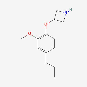 molecular formula C13H19NO2 B1395377 3-(2-Methoxy-4-propylphenoxy)azetidine CAS No. 1219982-47-4