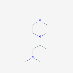 molecular formula C10H23N3 B13953813 N,N-Dimethyl-2-(4-methylpiperazin-1-YL)propan-1-amine CAS No. 99868-83-4