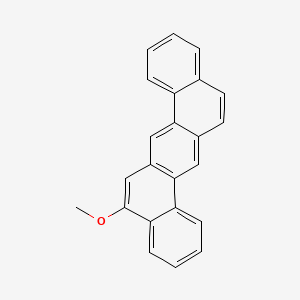 molecular formula C23H16O B13953859 DIBENZ(a,h)ANTHRACENE, 5-METHOXY- CAS No. 63019-72-7