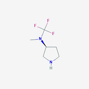 molecular formula C6H11F3N2 B13953919 (S)-N-methyl-N-(trifluoromethyl)pyrrolidin-3-amine 