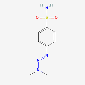 molecular formula C8H12N4O2S B13953927 Benzenesulfonamide, p-(3,3-dimethyl-1-triazeno)- CAS No. 55469-64-2