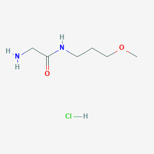 molecular formula C6H15ClN2O2 B1395393 2-Amino-N-(3-methoxypropyl)acetamide hydrochloride CAS No. 1219964-02-9