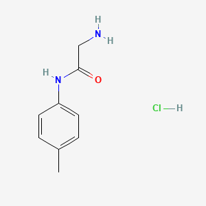 molecular formula C9H13ClN2O B1395394 2-Amino-N-(4-methylphenyl)acetamide hydrochloride CAS No. 54643-64-0