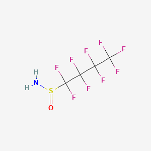 molecular formula C4H2F9NOS B13953942 1,1,2,2,3,3,4,4,4-Nonafluoro-1-butanesulfinamide CAS No. 51735-84-3