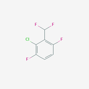 2-Chloro-3-(difluoromethyl)-1,4-difluorobenzene