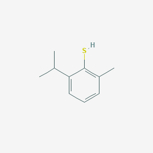 molecular formula C10H14S B13953956 2-Methyl-6-propan-2-ylbenzenethiol CAS No. 500351-75-7