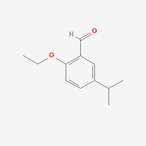 molecular formula C12H16O2 B1395396 2-Ethoxy-5-isopropylbenzaldehyde CAS No. 883537-51-7