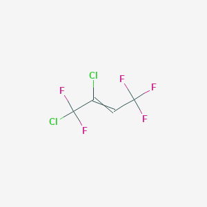 molecular formula C4HCl2F5 B13953964 1,2-Dichloro-1,1,4,4,4-pentafluoro-2-butene CAS No. 54815-10-0