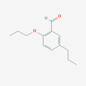 molecular formula C13H18O2 B1395397 2-Propoxy-5-propylbenzaldehyde CAS No. 883533-29-7