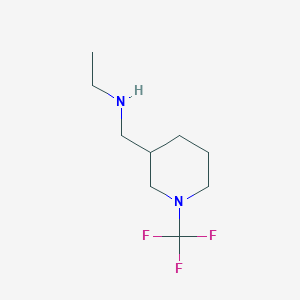 molecular formula C9H17F3N2 B13953991 N-((1-(trifluoromethyl)piperidin-3-yl)methyl)ethanamine 