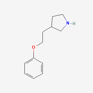molecular formula C12H17NO B1395400 3-(2-Phenoxyethyl)pyrrolidine CAS No. 1220035-53-9