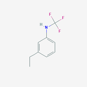 molecular formula C9H10F3N B13954020 3-ethyl-N-(trifluoromethyl)aniline 