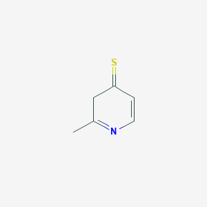 molecular formula C6H7NS B13954079 4(3H)-Pyridinethione, 2-methyl- 