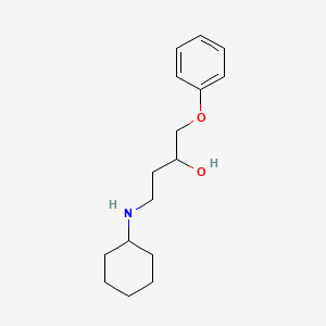 molecular formula C16H25NO2 B13954083 4-(Cyclohexylamino)-1-phenoxy-2-butanol CAS No. 57281-41-1