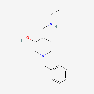 molecular formula C15H24N2O B13954112 1-Benzyl-4-((ethylamino)methyl)piperidin-3-ol 
