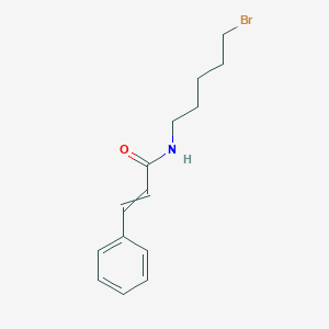 molecular formula C14H18BrNO B13954119 N-(5-bromopentyl)-3-phenylprop-2-enamide CAS No. 885269-50-1