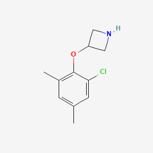 molecular formula C11H14ClNO B1395413 3-(2-Chloro-4,6-dimethylphenoxy)azetidine CAS No. 1219960-77-6