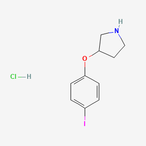 molecular formula C10H13ClINO B1395416 3-(4-Iodophenoxy)pyrrolidine hydrochloride CAS No. 1220019-06-6