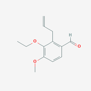 molecular formula C13H16O3 B13954162 2-Allyl-3-ethoxy-4-methoxybenzaldehyde CAS No. 374073-49-1