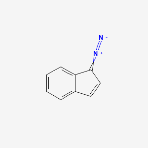 molecular formula C9H6N2 B13954169 1-Diazo-1H-indene CAS No. 35847-40-6