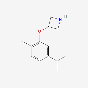 molecular formula C13H19NO B1395417 3-(5-Isopropyl-2-methylphenoxy)azetidine CAS No. 1219961-10-0