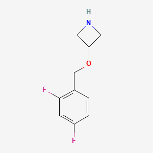 molecular formula C10H11F2NO B1395419 3-((2,4-Difluorobenzyl)oxy)azetidine CAS No. 1121592-60-6