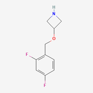 molecular formula C10H11F2NO B1395419 3-[(2,4-Difluorobenzyl)oxy]azetidine CAS No. 1121592-60-6
